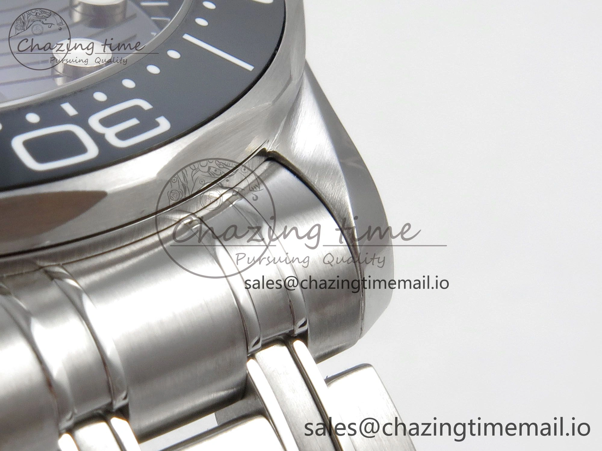 Seamaster Diver 300M Black Ceramic Bezel V4 VSF 1:1 Best Edition Black Dial On SS Bracelet Super Clone Asian 8800