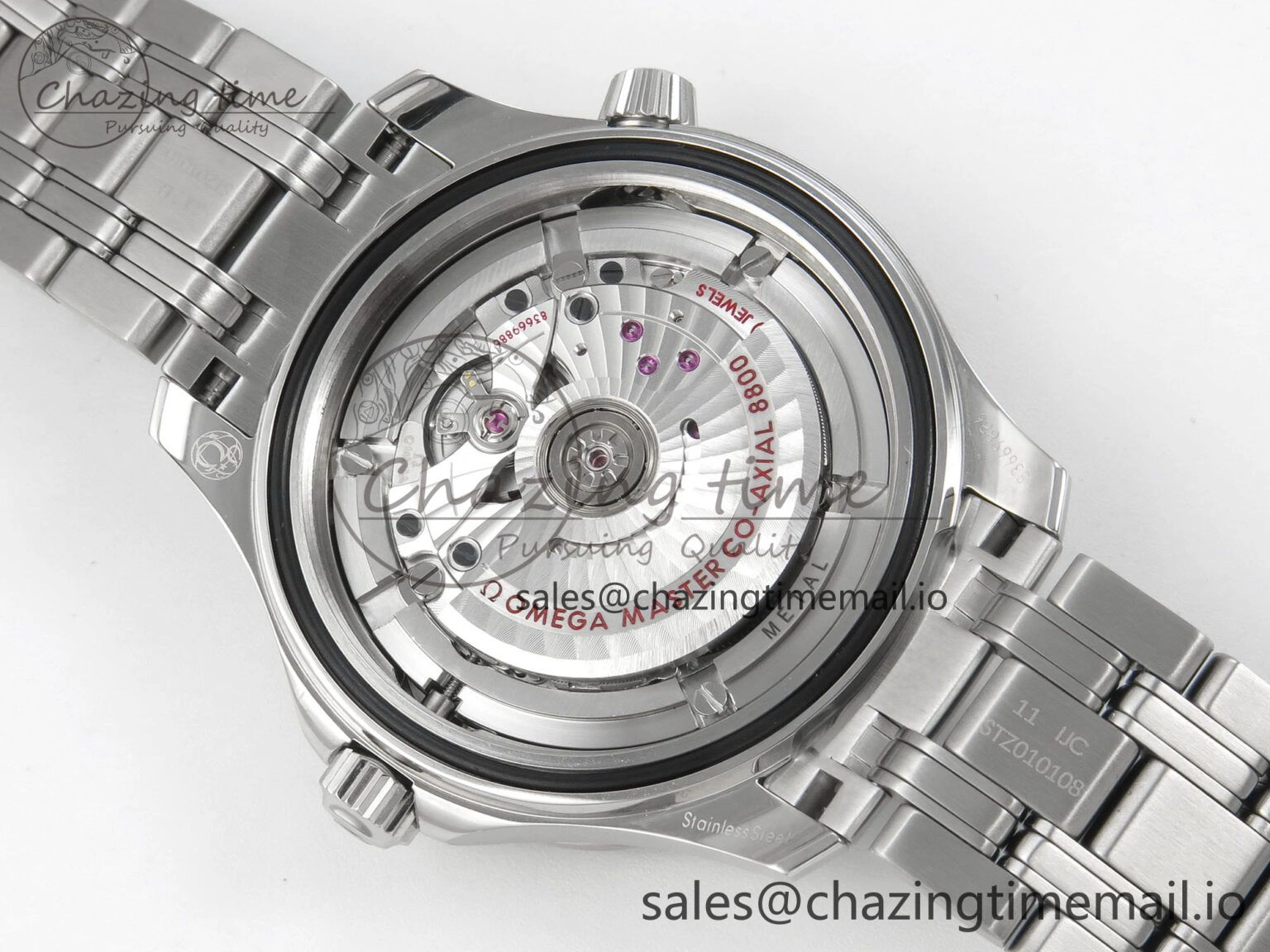 Seamaster Diver 300M Black Ceramic Bezel V4 VSF 1:1 Best Edition Blue Dial On SS Bracelet Super Clone Asian 8800