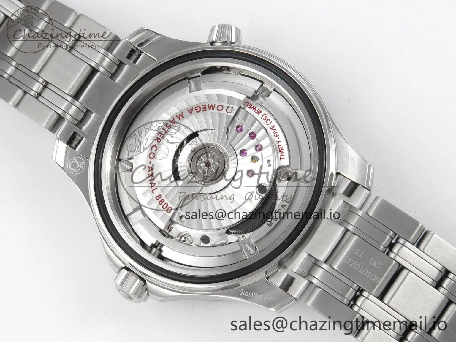 Seamaster Diver 300M Black Ceramic Bezel V4 VSF 1:1 Best Edition Blue Dial On SS Bracelet Super Clone Asian 8800