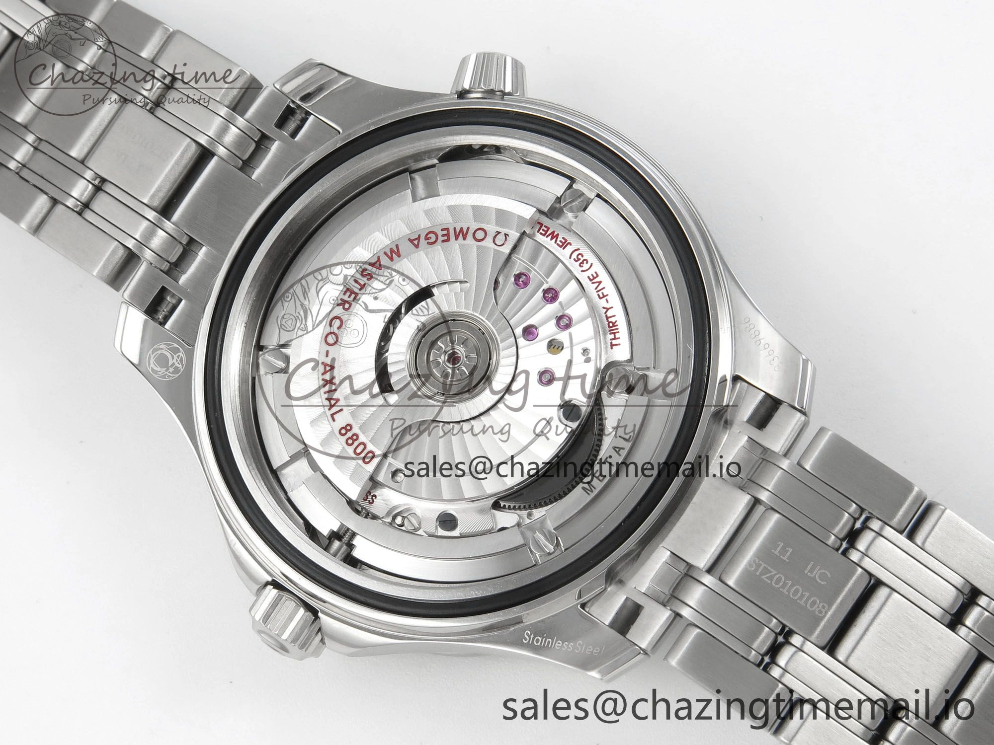 Seamaster Diver 300M Black Ceramic Bezel V4 VSF 1:1 Best Edition Blue Dial On SS Bracelet Super Clone Asian 8800