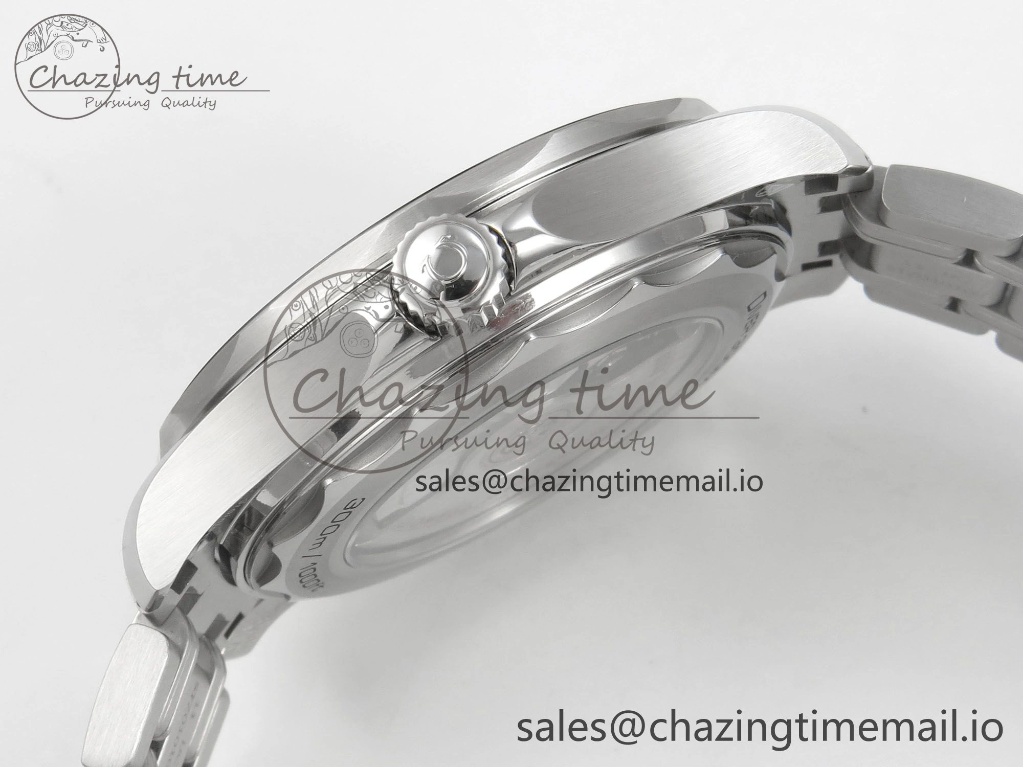 Seamaster Diver 300M Black Ceramic Bezel V4 VSF 1:1 Best Edition White Dial On SS Bracelet Super Clone Asian 8800