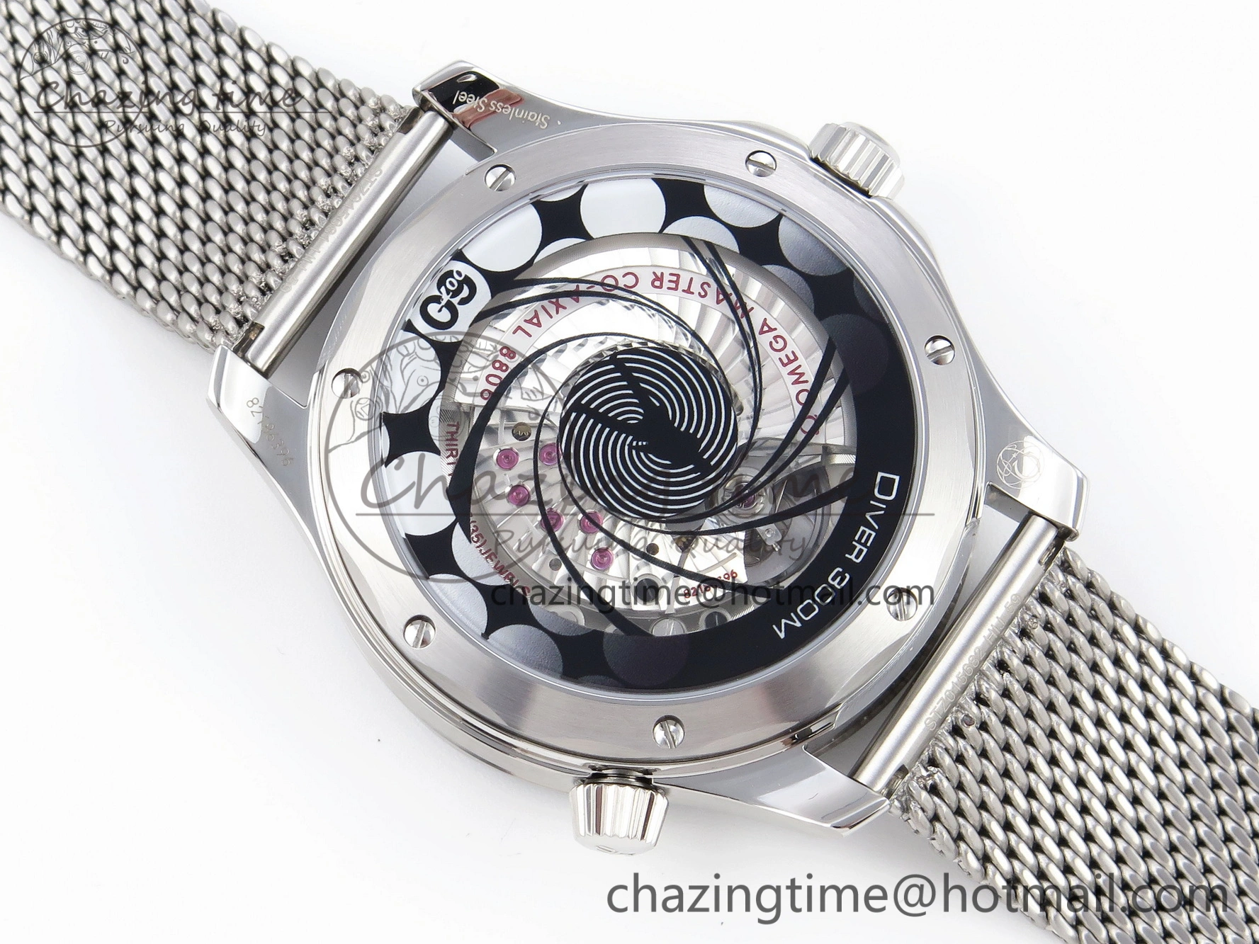 Seamaster Diver 300M James Bond 007 60th Anniversary VSF 1:1 Best Edition  Blue Dial on Mesh Bracelet A8806