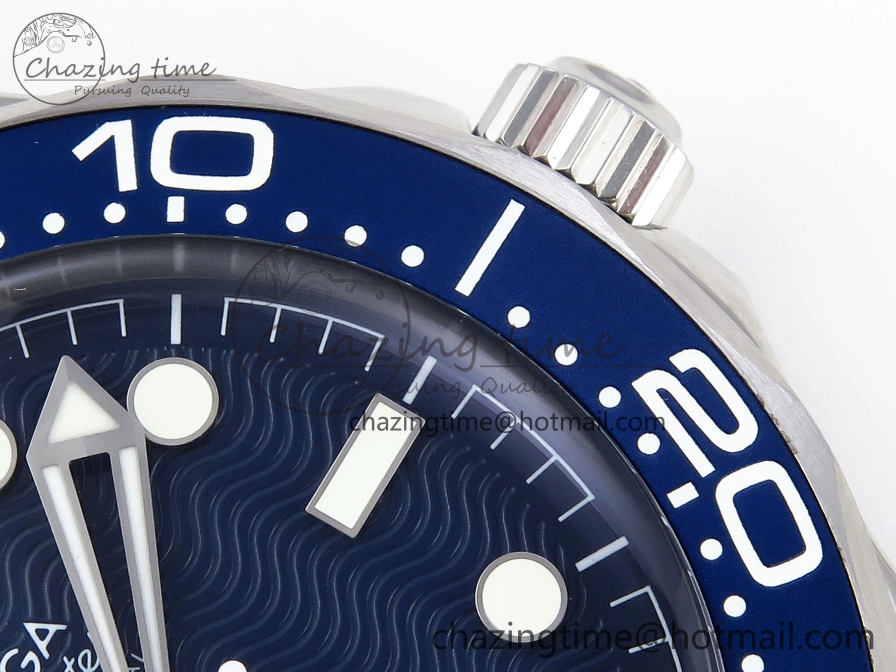 Seamaster Diver 300M James Bond 007 60th Anniversary VSF 1:1 Best Edition  Blue Dial on Mesh Bracelet A8806