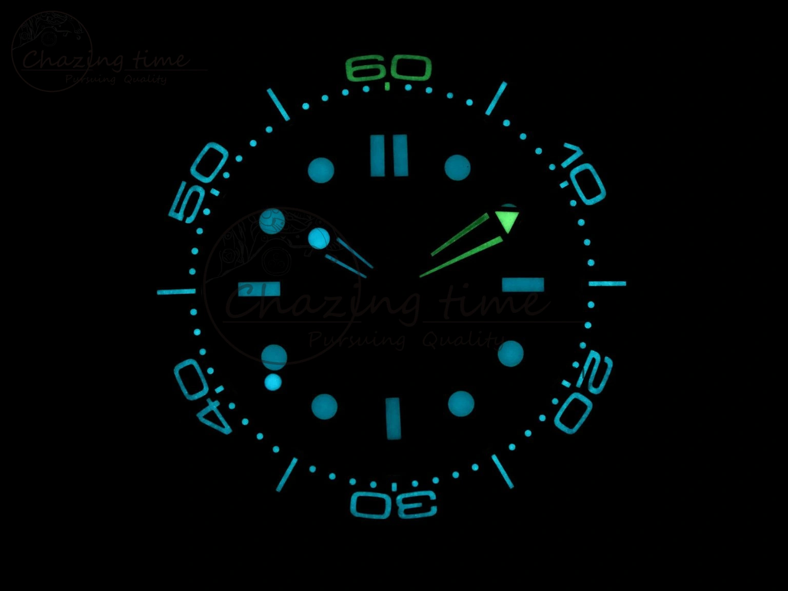 Seamaster Diver 300M James Bond 007 60th Anniversary VSF 1:1 Best Edition  Blue Dial on Mesh Bracelet A8806