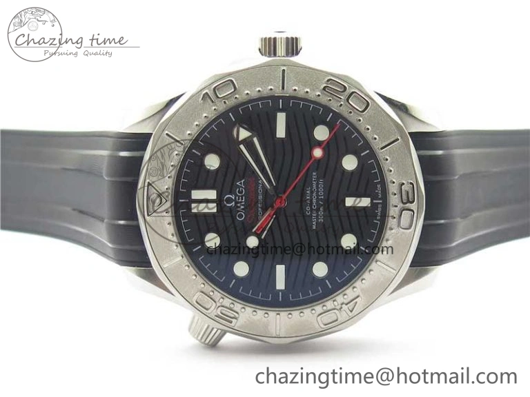 Seamaster Diver 300M Nekton VSF 1:1 Best Edition Black Dial on Black Rubber Strap A8806