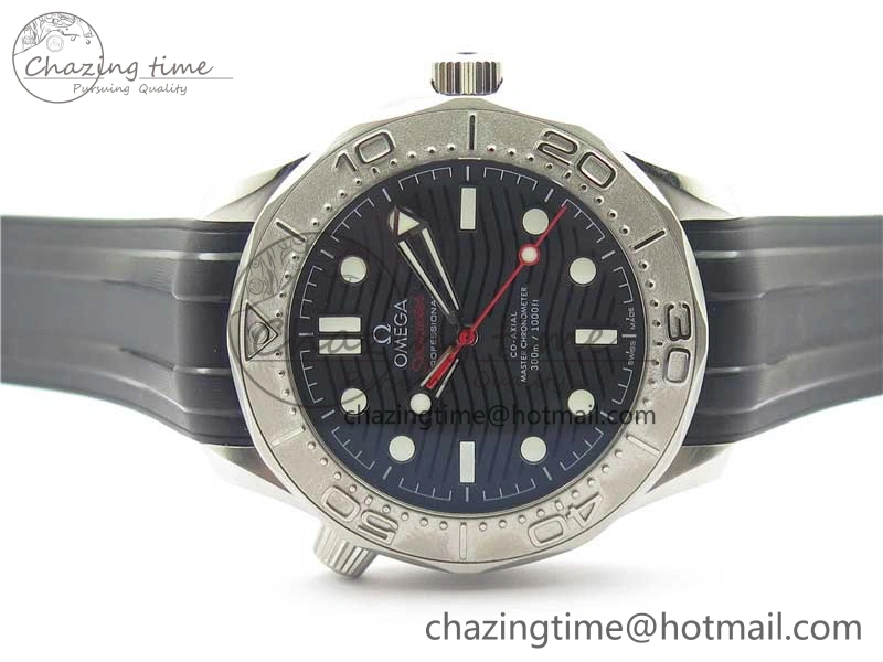 Seamaster Diver 300M Nekton VSF 1:1 Best Edition Black Dial on Black Rubber Strap A8806