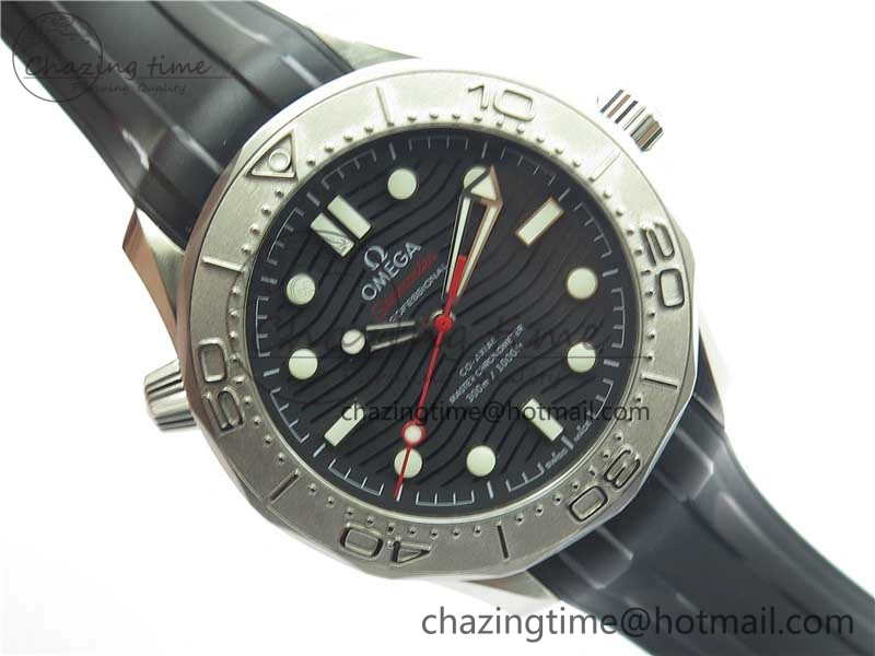 Seamaster Diver 300M Nekton VSF 1:1 Best Edition Black Dial on Black Rubber Strap A8806