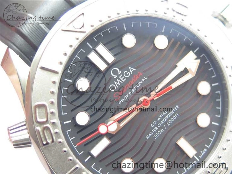 Seamaster Diver 300M Nekton VSF 1:1 Best Edition Black Dial on Black Rubber Strap A8806