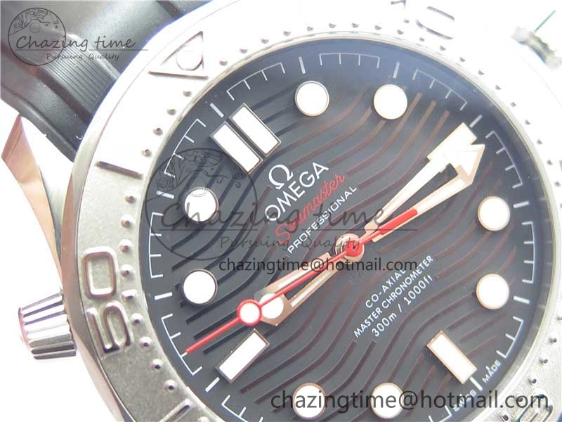 Seamaster Diver 300M Nekton VSF 1:1 Best Edition Black Dial on Black Rubber Strap A8806