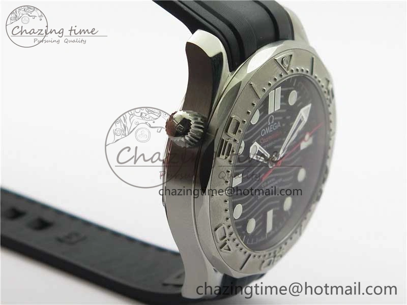Seamaster Diver 300M Nekton VSF 1:1 Best Edition Black Dial on Black Rubber Strap A8806