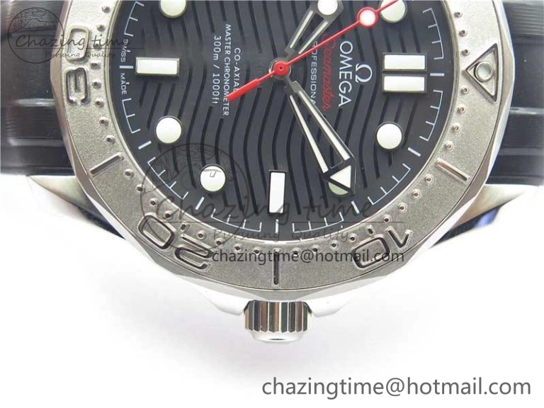 Seamaster Diver 300M Nekton VSF 1:1 Best Edition Black Dial on Black Rubber Strap A8806