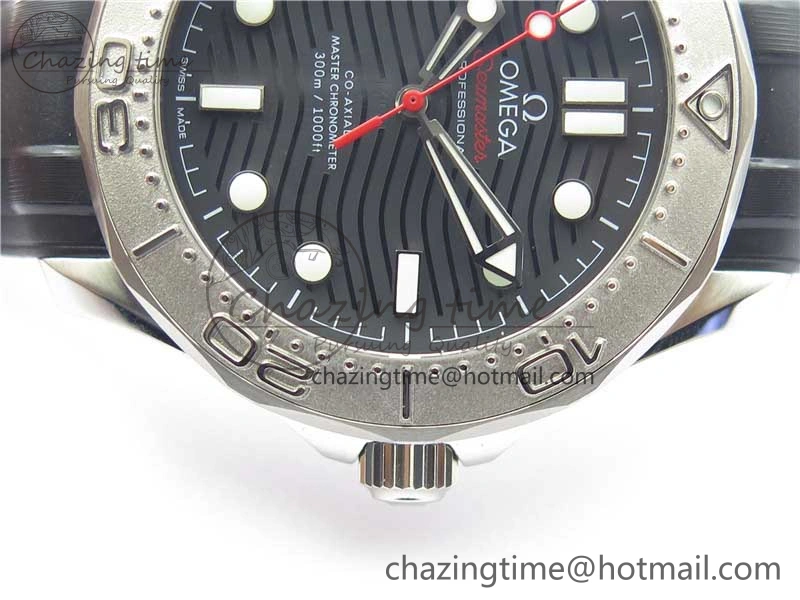 Seamaster Diver 300M Nekton VSF 1:1 Best Edition Black Dial on Black Rubber Strap A8806