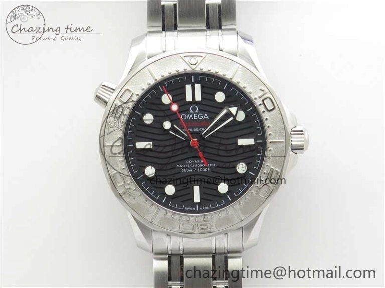 Seamaster Diver 300M Nekton VSF 1:1 Best Edition Black Dial on SS Bracelet A8806