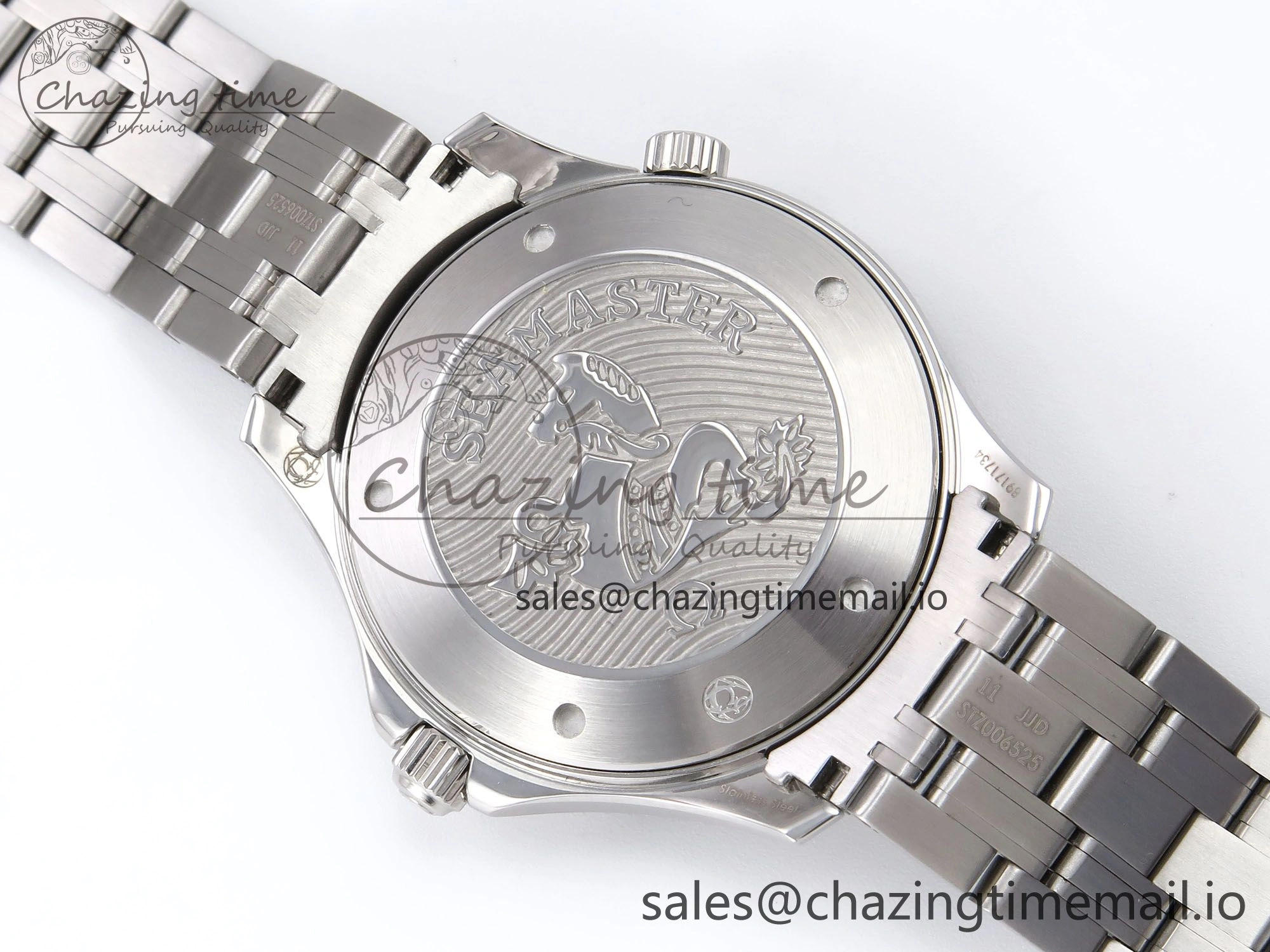 Seamaster Diver 300M OMF 1:1 Best Edition Blue Ceramic Blue Dial on SS Bracelet A2500