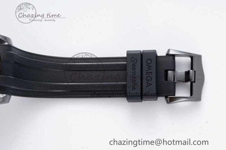 Seamaster Diver 300M ORF 1:1 Best Edition Black Ceramic Black Dial on Black Rubber Strap A8806