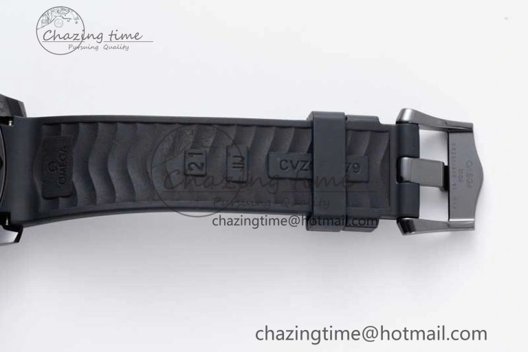 Seamaster Diver 300M ORF 1:1 Best Edition Black Ceramic Black Dial on Black Rubber Strap A8806