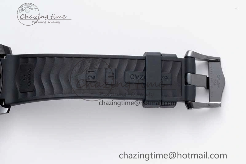 Seamaster Diver 300M ORF 1:1 Best Edition Black Ceramic Black Dial on Black Rubber Strap A8806