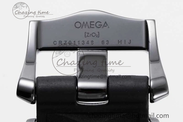 Seamaster Diver 300M ORF 1:1 Best Edition Black Ceramic Black Dial on Black Rubber Strap A8806
