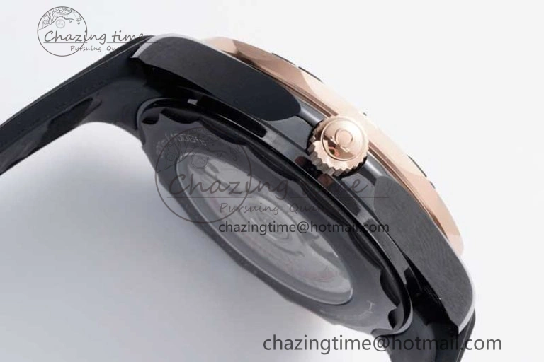 Seamaster Diver 300M ORF 1:1 Best Edition Black Ceramic Black Dial on Black Rubber Strap A8806