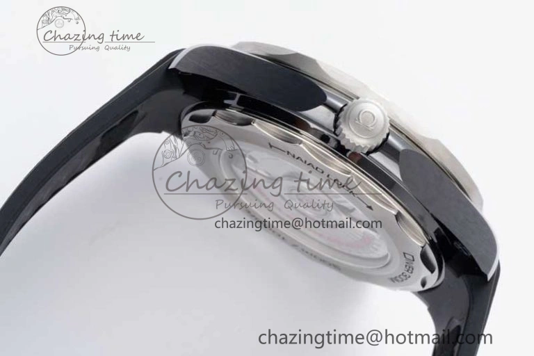 Seamaster Diver 300M ORF 1:1 Best Edition Black Ceramic  TI Black Dial on Black Rubber Strap A8806