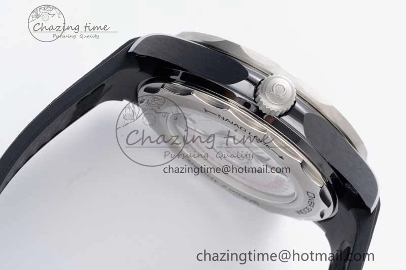 Seamaster Diver 300M ORF 1:1 Best Edition Black Ceramic  TI Black Dial on Black Rubber Strap A8806