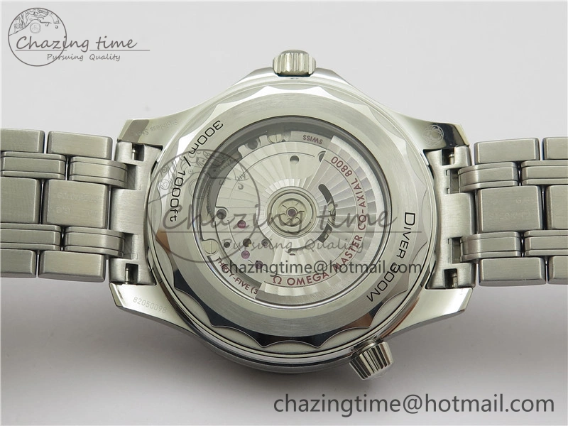Seamaster Diver 300M ORF 1:1 Best Edition Black Ceramic White Dial on SS Bracelet A8800