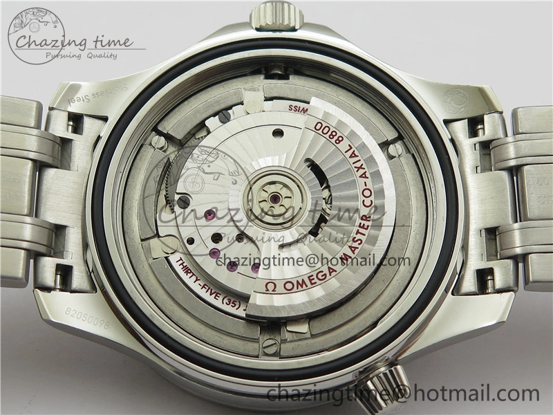 Seamaster Diver 300M ORF 1:1 Best Edition Black Ceramic White Dial on SS Bracelet A8800