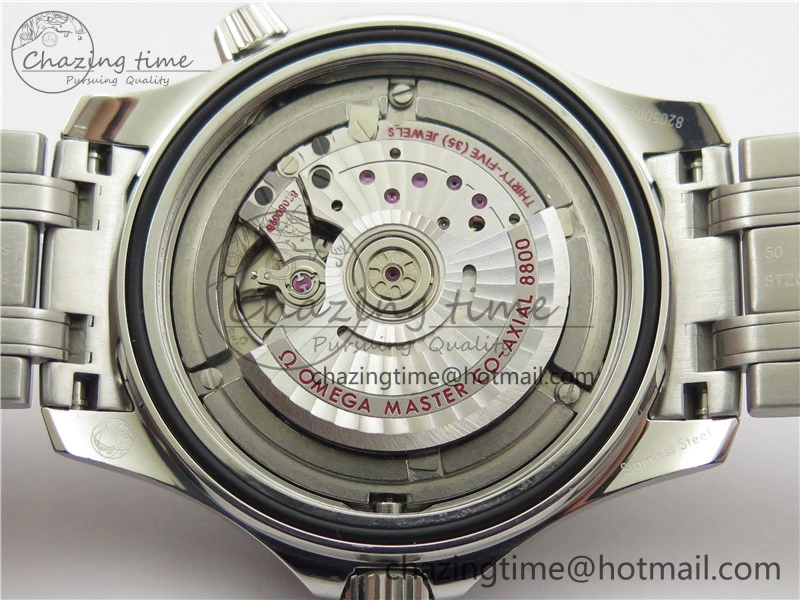 Seamaster Diver 300M ORF 1:1 Best Edition Black Ceramic White Dial on SS Bracelet A8800