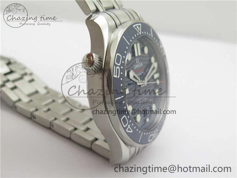 Seamaster Diver 300M ORF 1:1 Best Edition Blue Ceramic Blue Dial on SS Bracelet A8800