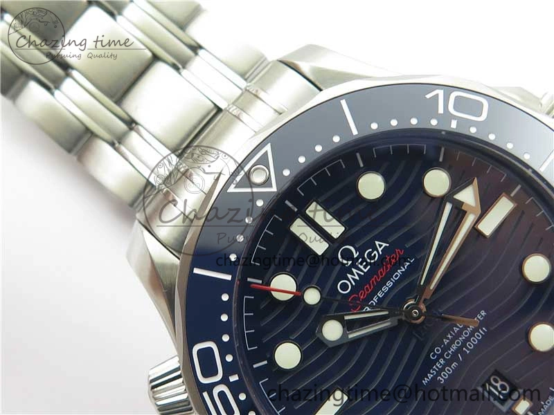 Seamaster Diver 300M ORF 1:1 Best Edition Blue Ceramic Blue Dial on SS Bracelet A8800
