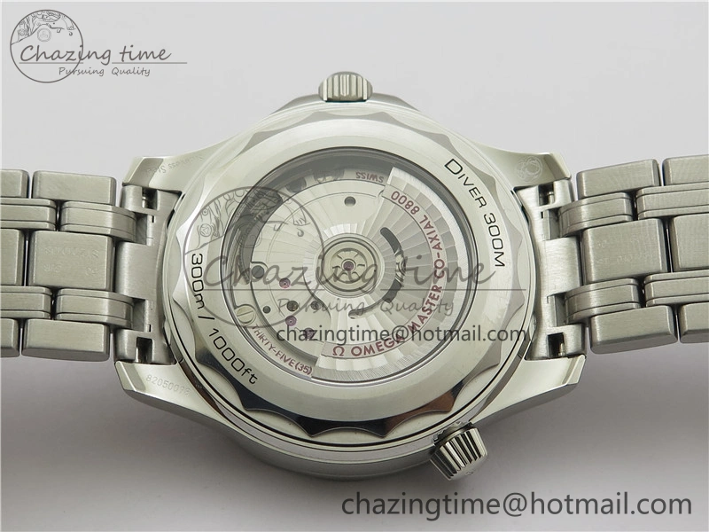 Seamaster Diver 300M ORF 1:1 Best Edition Blue Ceramic Gray Dial on SS Bracelet A8800
