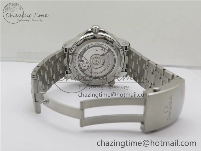 Seamaster Diver 300M ORF 1:1 Best Edition Blue Ceramic Gray Dial on SS Bracelet A8800