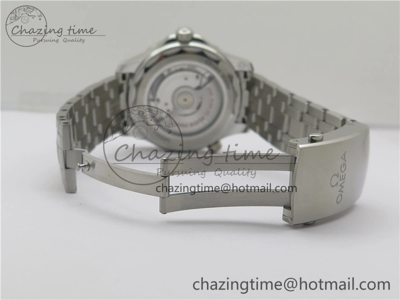 Seamaster Diver 300M ORF 1:1 Best Edition Blue Ceramic Gray Dial on SS Bracelet A8800