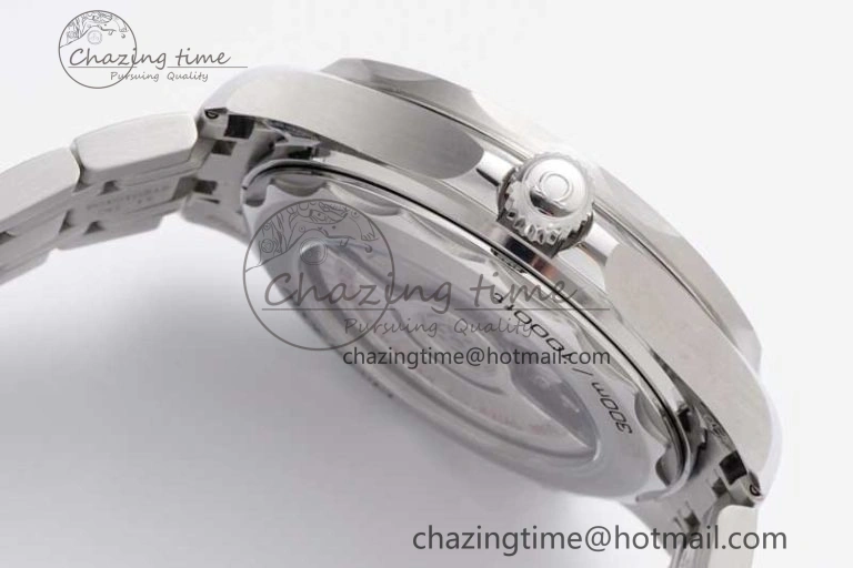 Seamaster Diver 300M SS Blue Ceramic Bezel JVSF 1:1 Best Edition Gray Dial on SS Bracelet A2824