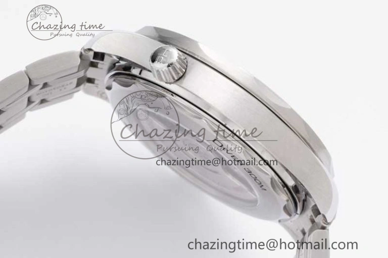 Seamaster Diver 300M SS Blue Ceramic Bezel JVSF 1:1 Best Edition Gray Dial on SS Bracelet A2824