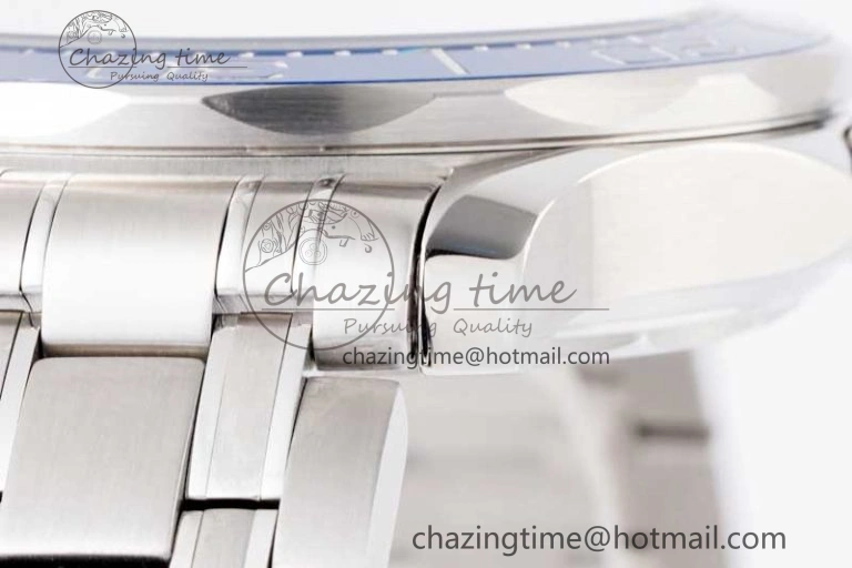 Seamaster Diver 300M SS Blue Ceramic Bezel JVSF 1:1 Best Edition White Dial on SS Bracelet A2824