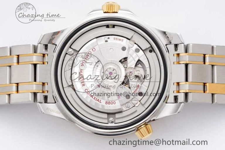 Seamaster Diver 300M SS YG Blue Ceramic Bezel JVSF 1:1 Best Edition Blue Dial on SS YG Bracelet A2824