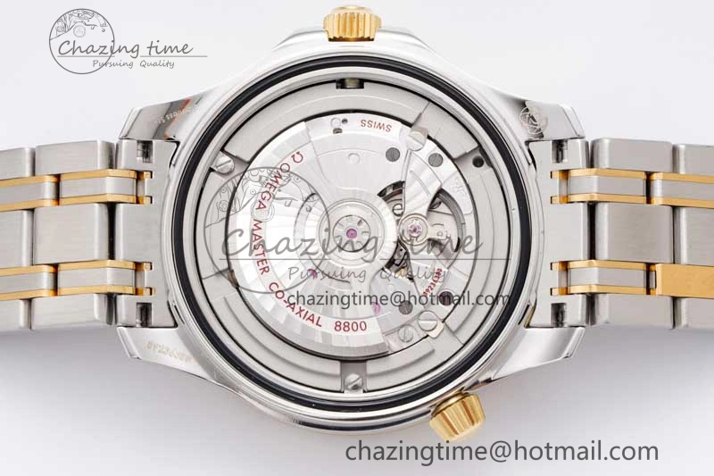 Seamaster Diver 300M SS YG Blue Ceramic Bezel JVSF 1:1 Best Edition Blue Dial on SS YG Bracelet A2824