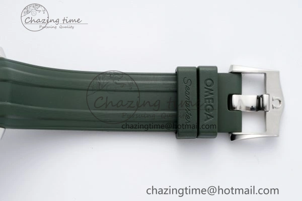 Seamaster Diver 300M VSF 1:1 Best Edition Green Ceramic Green Dial on Green Rubber Strap A8800 V2