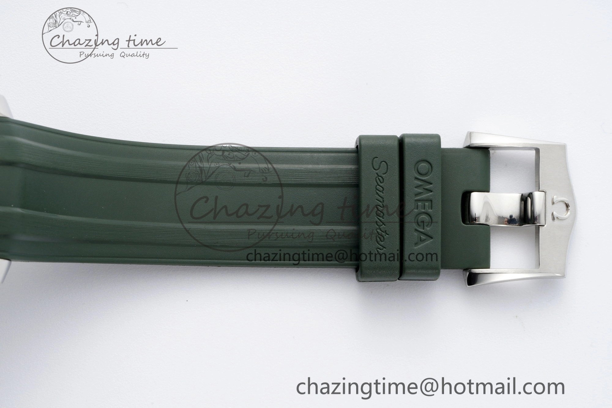 Seamaster Diver 300M VSF 1:1 Best Edition Green Ceramic Green Dial on Green Rubber Strap A8800 V2