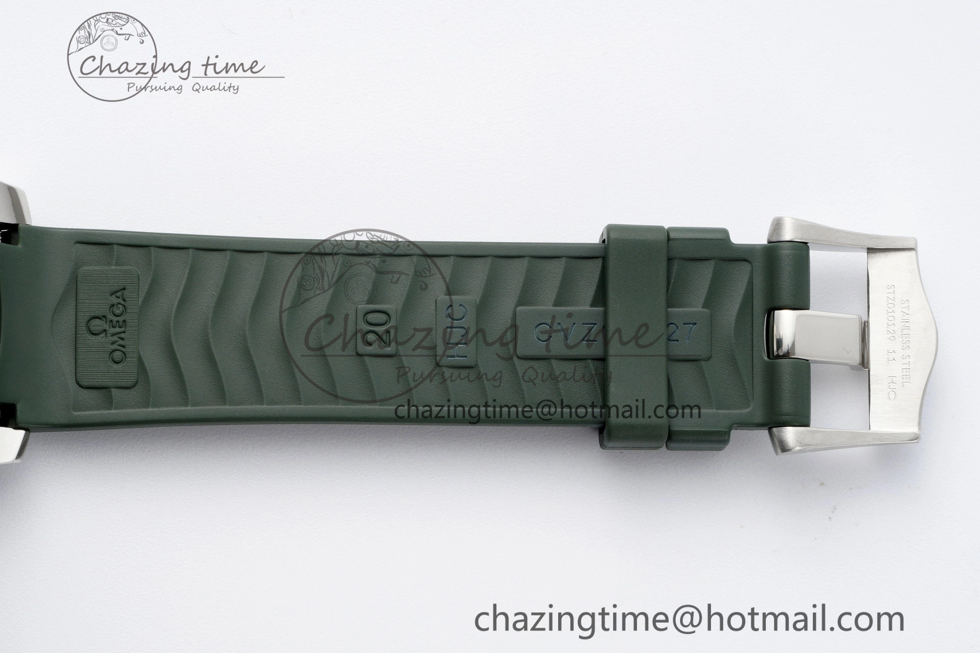 Seamaster Diver 300M VSF 1:1 Best Edition Green Ceramic Green Dial on Green Rubber Strap A8800 V2
