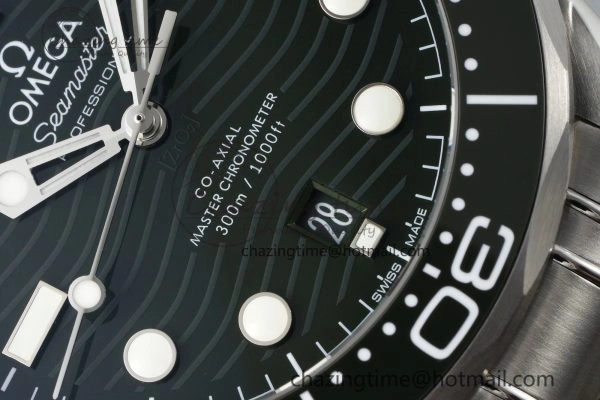 Seamaster Diver 300M VSF 1:1 Best Edition Green Ceramic Green Dial on SS Bracelet A8800 V2