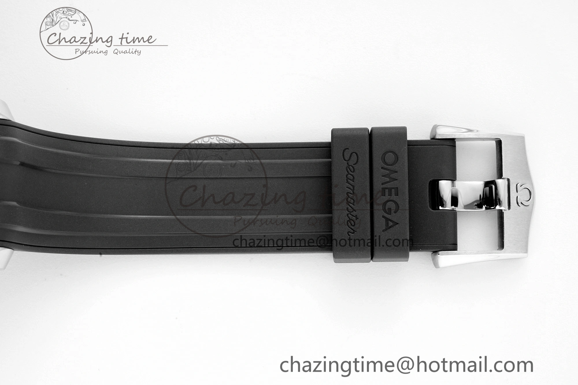Seamaster Diver 300M ZF 1:1 Best Edition Black Ceramic Black Dial on Black Rubber Strap A8800