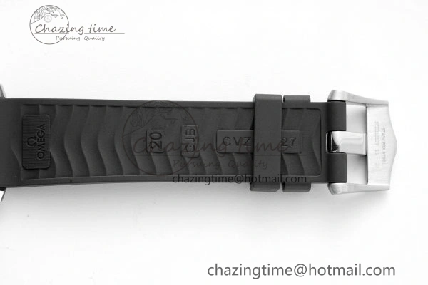 Seamaster Diver 300M ZF 1:1 Best Edition Black Ceramic Black Dial on Black Rubber Strap A8800