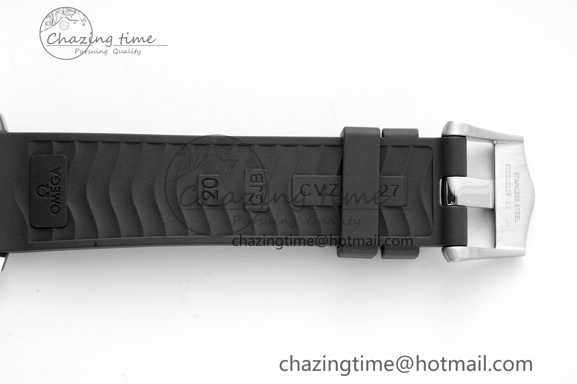 Seamaster Diver 300M ZF 1:1 Best Edition Black Ceramic Black Dial on Black Rubber Strap A8800