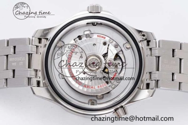 Seamaster Diver 300M ZF 1:1 Best Edition Black Ceramic Black Dial on SS Bracelet A8800