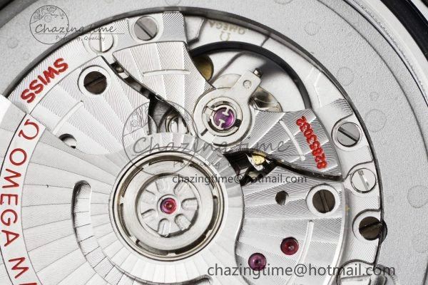 Seamaster Diver 300M ZF 1:1 Best Edition Black Ceramic White Dial on Black Rubber Strap A8800