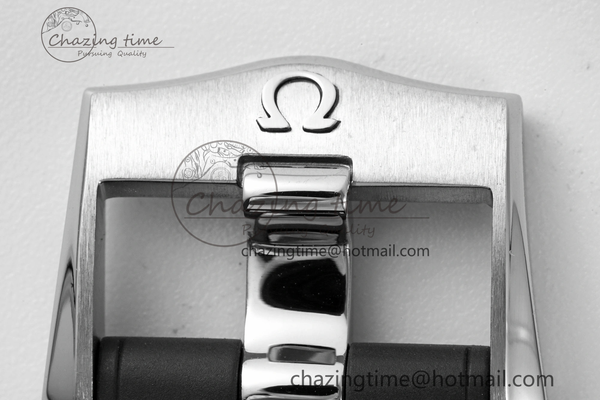 Seamaster Diver 300M ZF 1:1 Best Edition Black Ceramic White Dial on Black Rubber Strap A8800