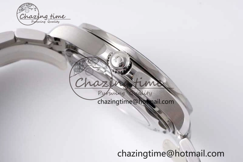 Seamaster Diver 300M ZF 1:1 Best Edition Black Ceramic White Dial on SS Bracelet A8800