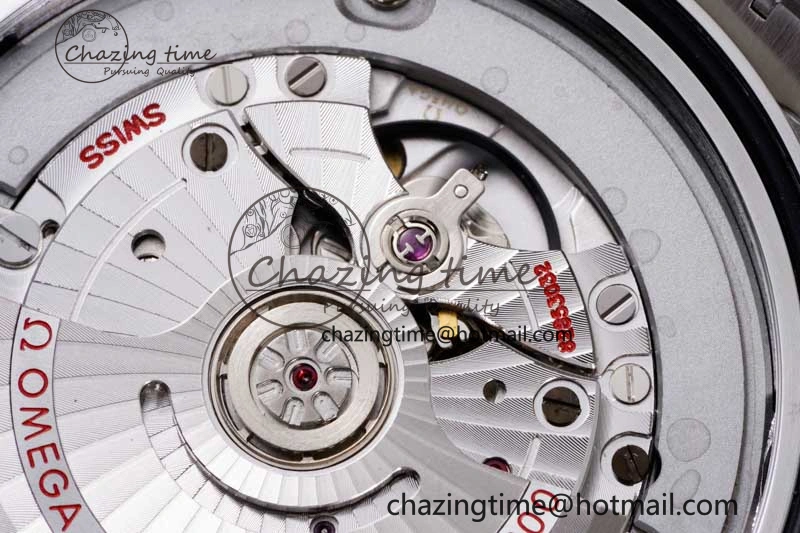 Seamaster Diver 300M ZF 1:1 Best Edition Black Ceramic White Dial on SS Bracelet A8800
